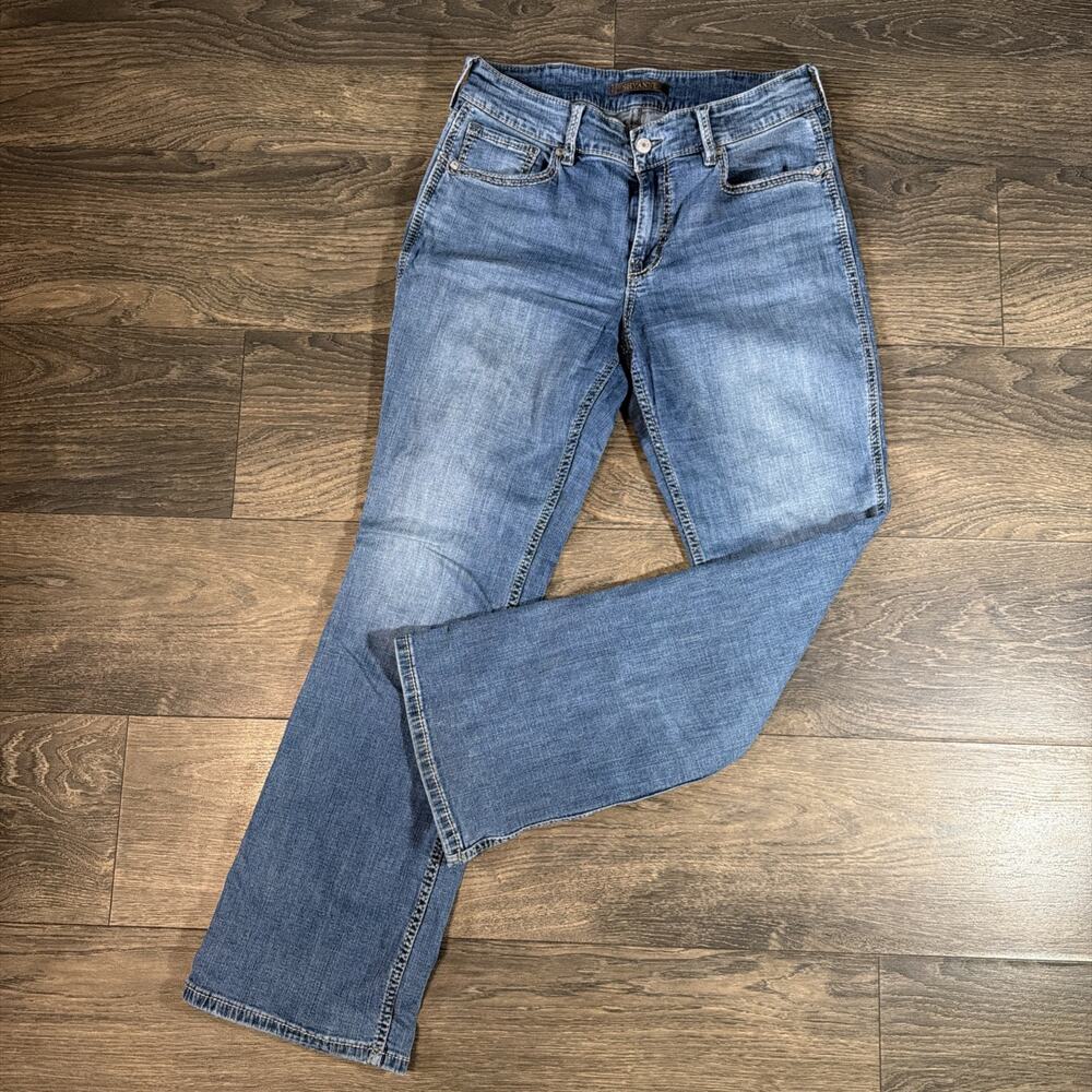 Shyanne Sz 31W x 32L Bootcut Jeans Stretch Western Cowboy Mid Rise Embroidered